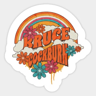 Retro Rainbow - Bruce Cockburn Sticker